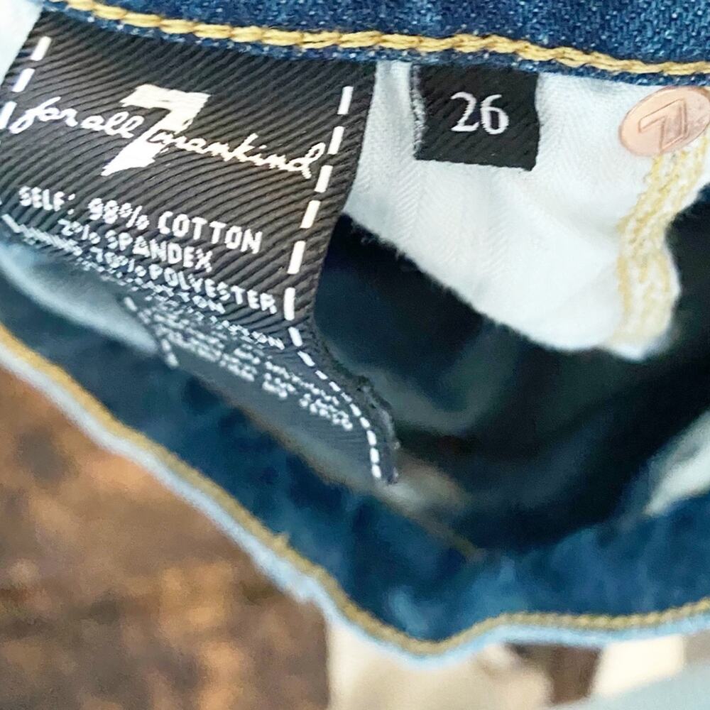 7 Jeans For All Mankind Denim Mini Skirt 26 - Picture 6 of 6